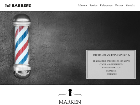 1o1BARBERS web design