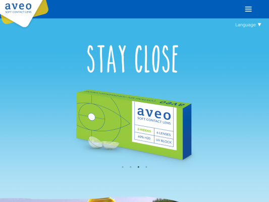 AVEO Vision web design