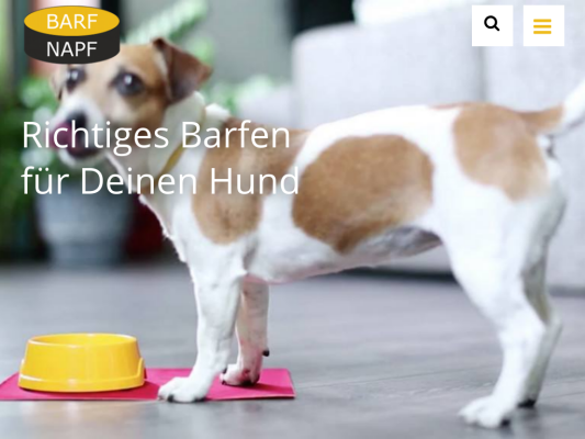 Barf-Napf web design
