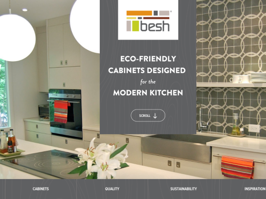 Besh Cabinets web design