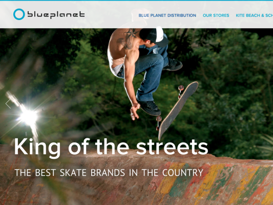 Blue Planet Distribution and Kite web design