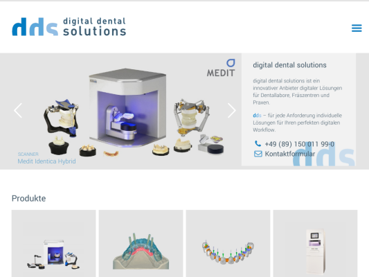 digital dental solutions web design