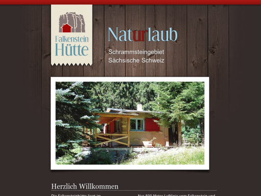 Falkensteinhütte web design