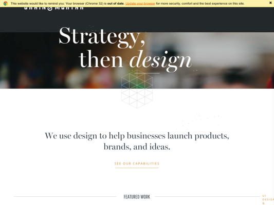 Grain & Mortar web design