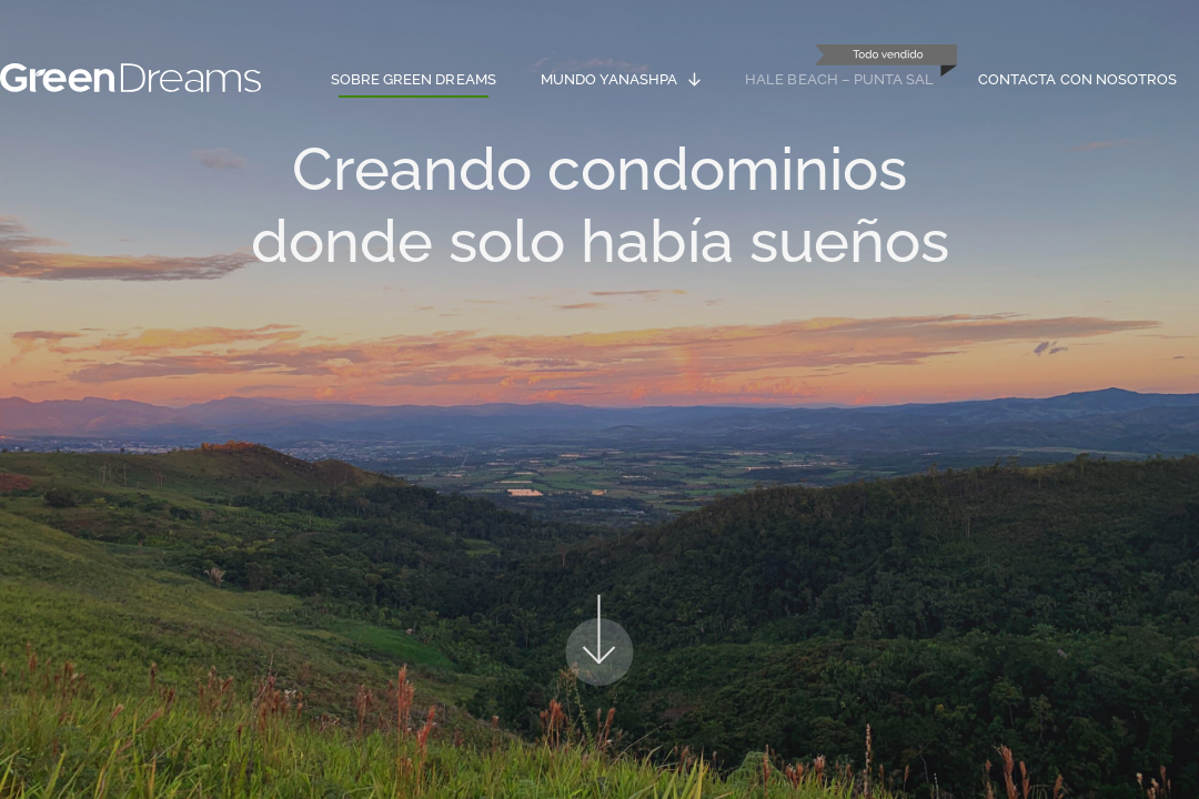 Green Dreams web design
