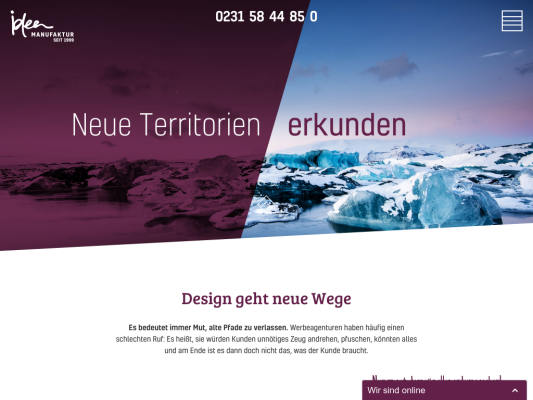 ideen.manufaktur web design