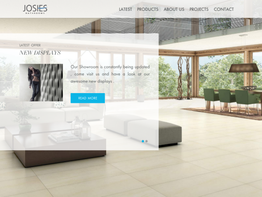 Josies Bathrooms web design