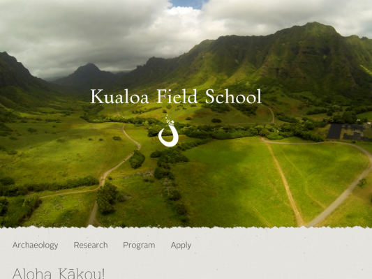 Kualoa Field School web design