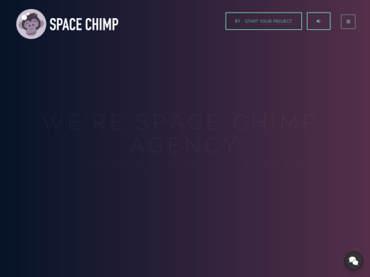 SpaceChimp.agency web design