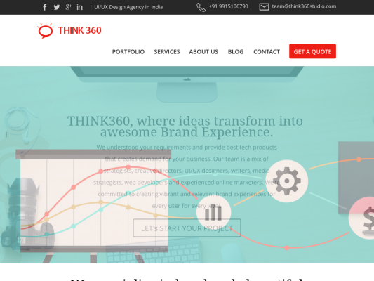 Think360 Studio web design
