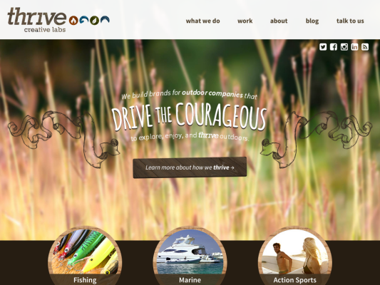 thrive creative labs web design