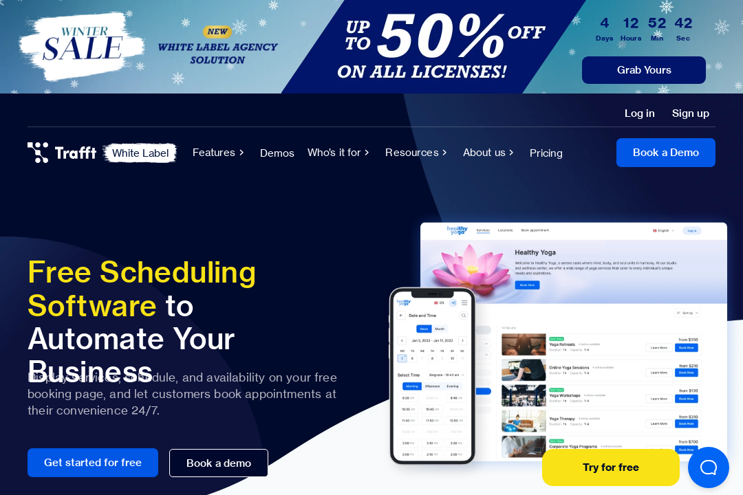 Trafft web design