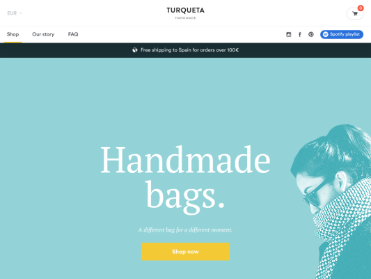 Turqueta Handmade web design