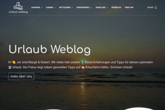 Kreuzfahrt Kompass web design